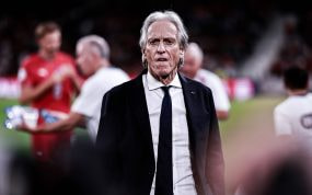 Jorge Jesus, durante el partido entre Portugal y Noruega de la Nations League 2026/27 disputado en Do Dragao.