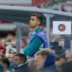 Cristiano Ronaldo, en el banquillo de suplentes de Portugal, durante el partido de Nations League 2026/27 disputado frente a Noruega en Oslo.