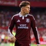 Alejandro Garnacho, durante el partido entre el Sevilla FC y el Aston Villa, correspondiente al Trofeo Antonio Puerta 2026.