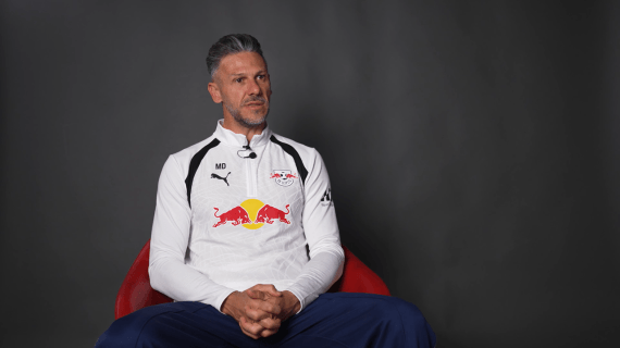 Martín Demichelis durante el evento con los periodistas españoles organizado por el RB Leipzig en la previa de su partido ante el Real Madrid en la Champions League 2026/27.