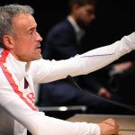 Luis Enrique, entrenador del PSG, durante la rueda de prensa previa al partido ante el FC Barcelona de la fase liga de la Champions League 2026/27.